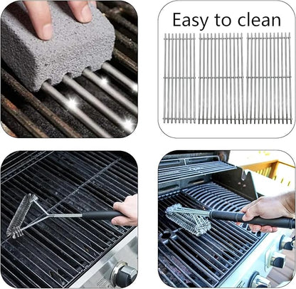 18" Stainless Steel Cooking Grid Grate for Charbroil Performance 463376018P2, 463376117, 463377117, 463673617, 463377017, 463347017 and 5 Burners 463347519 463347418 463342119 Gas Grill