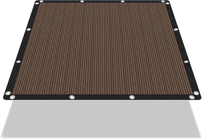 90% Shade Cloth Sun Shade Fabric Privacy Screen Shade Cover by eMeritDirect
