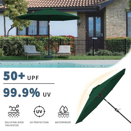 10FT Patio Umbrella, Outdoor Umbrella - Image 3