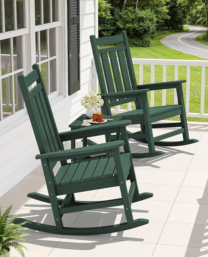 Oversized Outdoor Rocking Chair, HDPE Patio Rockers - Image 2