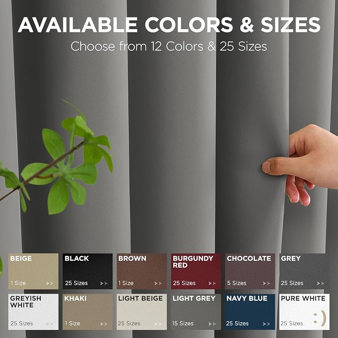 Joydeco Blackout Patio Sliding Door Curtains, Privacy Room Divider Curtains | - Image 9