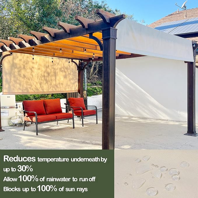Alion Home Waterproof Pergola Cover - Image 2