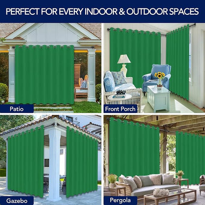 PureFit Outdoor Curtains for Patio Waterproof Weatherproof Outside Curtains | - Image 5