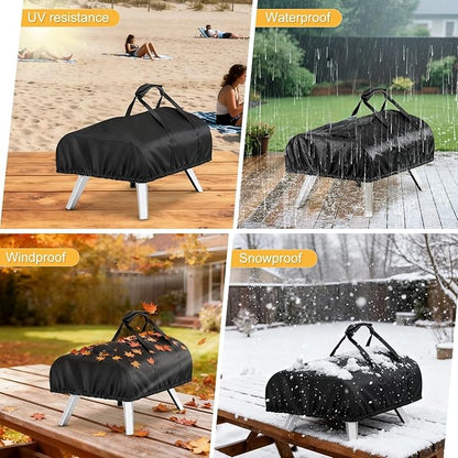 Pizza Oven Cover for ooni Koda 16,Waterproof Pizza Oven Accessories Carry Cover for Outdoor,600D Pizza Oven Covers with Pocket