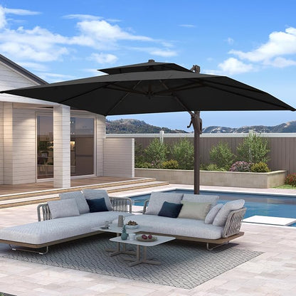 10 X 13 FT Cantilever Patio Outdoor Umbrella by Unknown