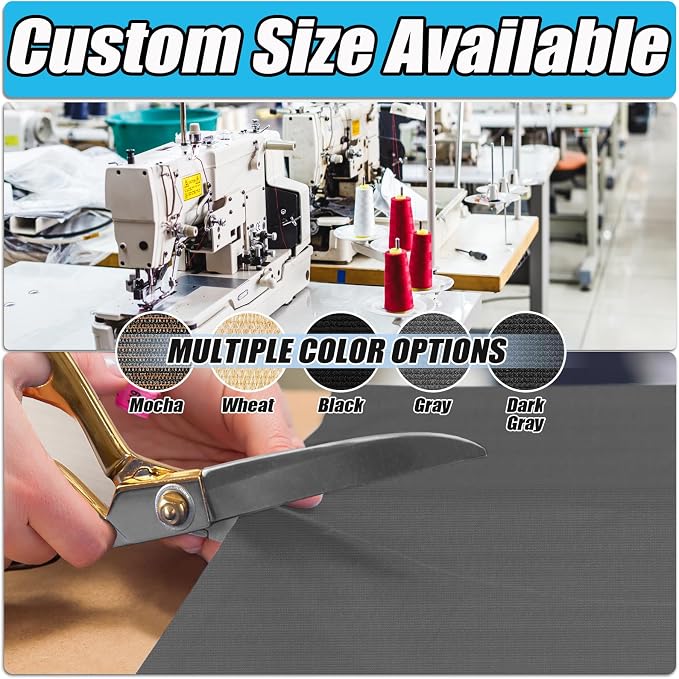 Amagenix 90% Shade Fabric 9'X 19' Gray Sun Shade Cloth - Image 2