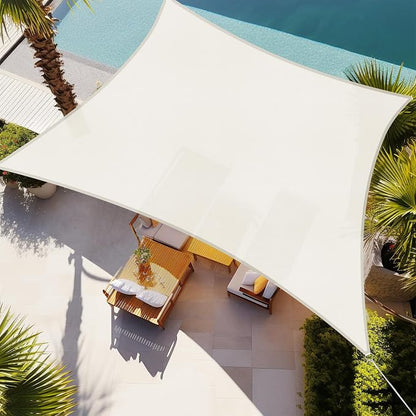 Shade&Beyond 10'x25' Sun Shade Sail Canopy Rectangle, UV Block Breathable by ShadeBeyond