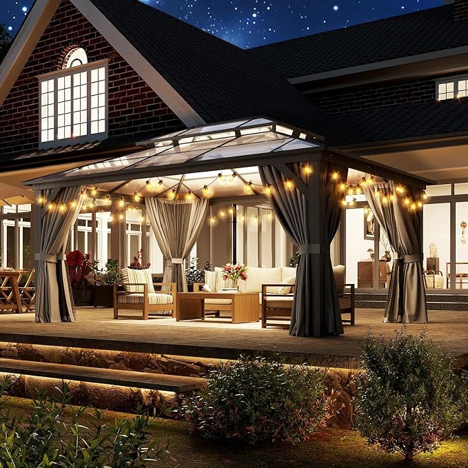 Aoxun 12'x16' Hardtop Gazebo - Image 4