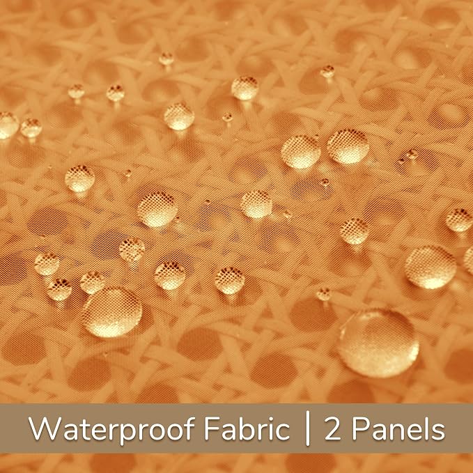 Outdoor Sheer Curtains for Patio Waterproof, 2 Panels Rod Pocket Indoor/Outdoor - Image 4