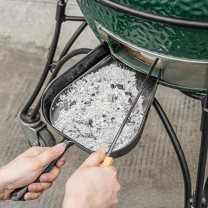 onlyfire Barbecue Ash Removal Pan Fits for Kamado/Ceramic Grill Likes Big Green Egg, Kamado Joe,Pit Boss,Louisiana,Grill Dome,Vision Grills,Char-Griller etc