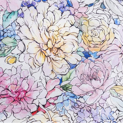 Maison d' Hermine Table Cloth Rectangle Table 100% Cotton 60 x 108 Inches Tablecloth Reusable Decorative for Dining Room, Farmhouse, Home, Party, Festive & Wedding Spring Summer - Floral Love
