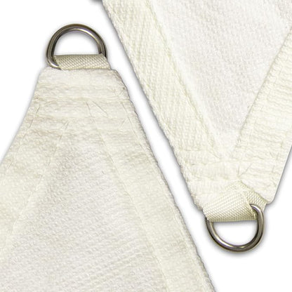 Amgo Custom Size 14' x 18' x 22.8' White Right Triangle Sun Shade Sail UPF50+ - Image 8