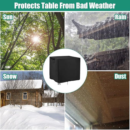 Outdoor Prep Table Cover,56 inch Waterproof Patio Serve Prep Storage Cart Cover,Outdoor Rectangle Furniture Cover - 56 X 26 X 36 Inch