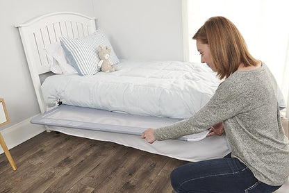 Regalo Hideaway 54-Inch Extra Long Bedrail, with Reinforced Anchor Safety System, Grey