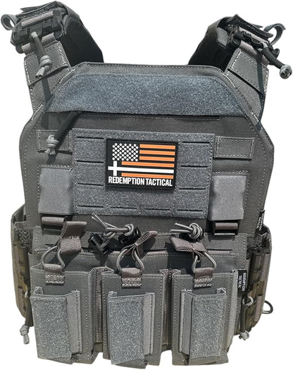 Redemption Crusader 2.0 Molle Quick Release Buckles Airsoft Vest With Adjustable Size Sides And Triple Pouch