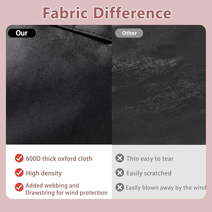 98 Inch Island Grill Cover Kitchen Extra Large Grill Cover Heavy Duty Waterproof 98" L x 42" W x 48" H, Black