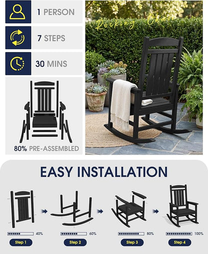 Oversized Outdoor Rocking Chair - Image 7