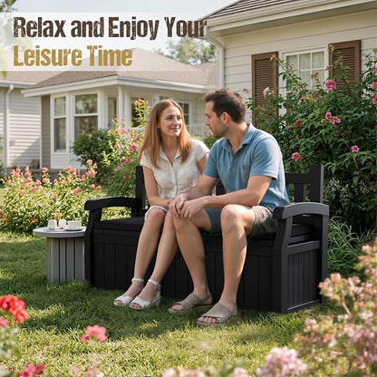 80-Gallon Outdoor Storage Bench - Image 2
