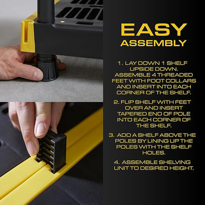 CX 5-Tier Heavy Duty Plastic Storage Shelves - Image 6
