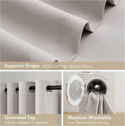 MIULEE Stone 100% Blackout Curtains - Image 7
