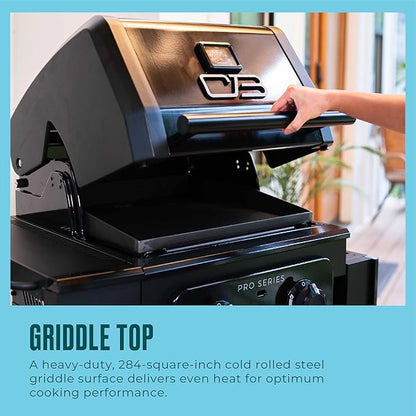 Charbroil Pro Series with Amplifire Infrared Technology 2-Burner Propane Gas Grill and Griddle Cabinet, Black - 463676724