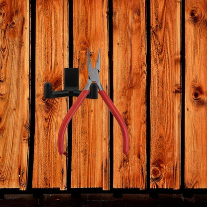 Shed Tool Storage Hooks Wall-Mounted Garden Shovel Hanging Rack Utility Hooks for Shed Side Panel Organizer Black