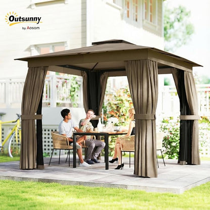 Outsunny 10' x 10' Outdoor Patio Gazebo - Image 2