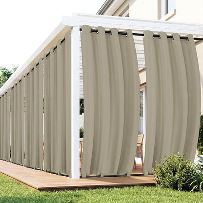 Gazebo Curtains Outdoor Waterproof 6 Panels, Patio Sun Shade | Weatherproof by RichSets