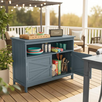 HIPS All-Weather Outdoor Storage Cabinet, Outdoor Sideboard - Image 7