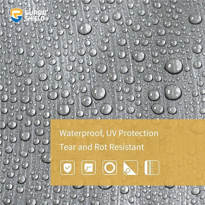 GUARD SHIELD Heavy Duty Tarp 6x8 Feet Silver/Black Multi Purpose Thick Waterproof Poly Tarp Cover 10mil