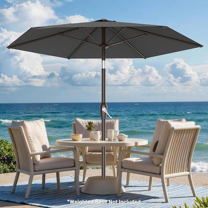 7.5FT Patio Umbrella Table Market Umbrella w/Tilt and Crank, Heavy-Duty Outdoor - Image 5