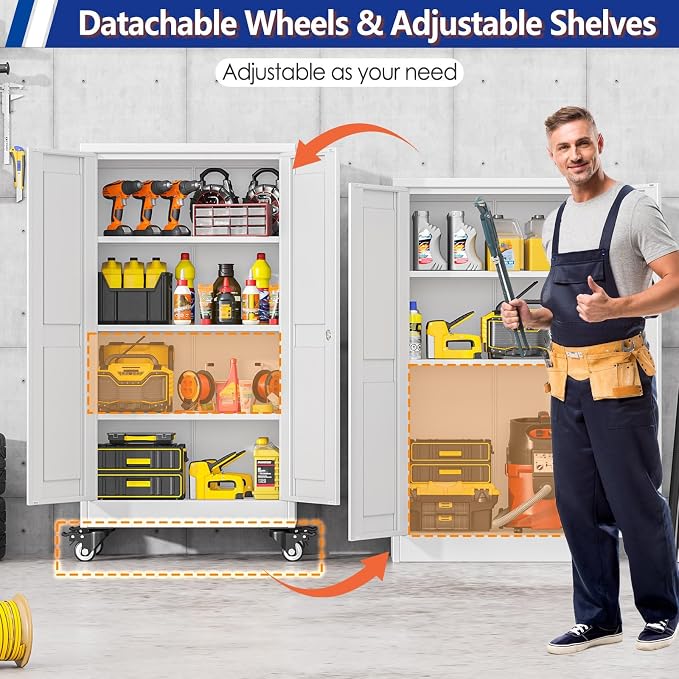 GAIOUS Metal Garage Storage Cabinet - Image 4