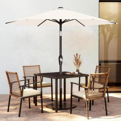 7.5FT Patio Umbrella Table Market Umbrella w/Tilt and Crank, Heavy-Duty Outdoor - Image 2