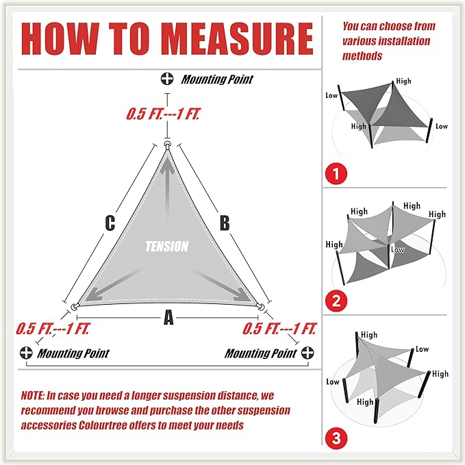 ColourTree CTAPT32 Custom Size Order to Make 9' x 9' x 12.7' Green Right - Image 6
