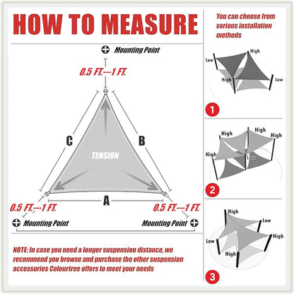 ColourTree CTAPT32 Custom Size Order to Make 7' x 12' x 13.9' Beige Right - Image 6