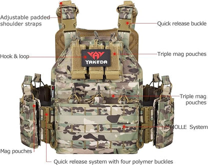 vAv YAKEDA Camo Tactical Outdoor Carrier Vest