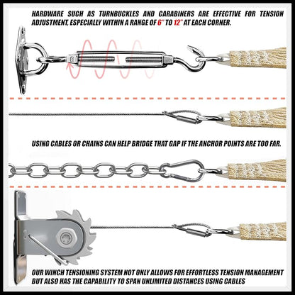 Royal Shade 22' x 23' Custom Size Green Rectangle Sunshade Sail - Image 7