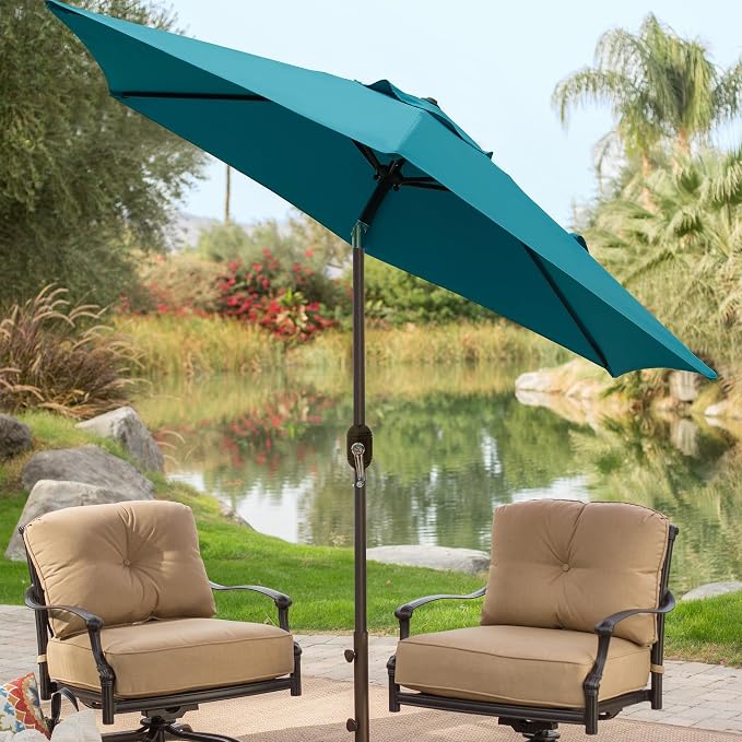 7.5 ft Patio Umbrella, Yard Umbrella, Outdoor Market Umbrella - Image 8
