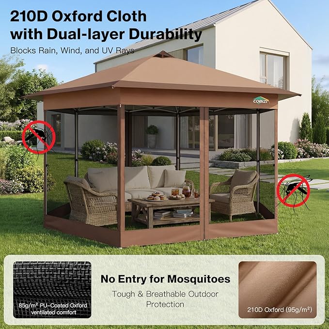 COBIZI 16x16 Pop Up Gazebo on Clearance - Image 5