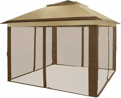 CROWN SHADES 11x11 Pop Up Gazebo, Outdoor Canopy Tent, One Push Instant Gazebo - Image 4