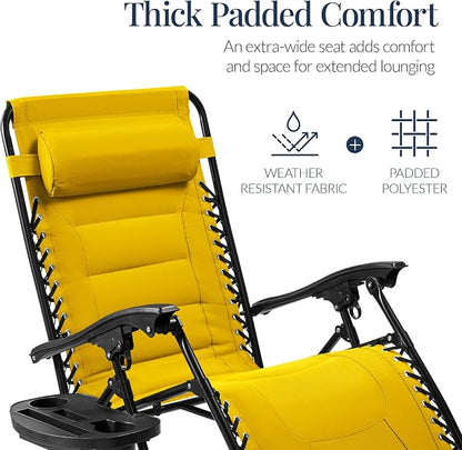 Best Choice Products Oversized Padded Zero Gravity Chair, Folding Outdoor Patio - Image 4