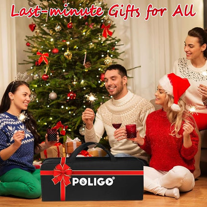POLIGO 5PCS BBQ Grill Accessories for Outdoor Grill Set Stainless Steel Camping BBQ Tools Grilling Tools Set for Christmas Dads Birthday Presents, Grill Utensils Set Ideal Grilling Gifts for Men Dad