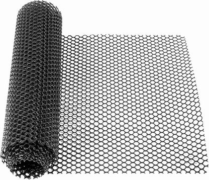 Plastic Wire Mesh Fence, Black Safety Fence Balcony Protection Net 39.3 Inch X 32.8FT Poultry Fence Roll for Garden Chicken Rabbit Construction Barrier(Size:1x30M - Mesh 1.8cm)