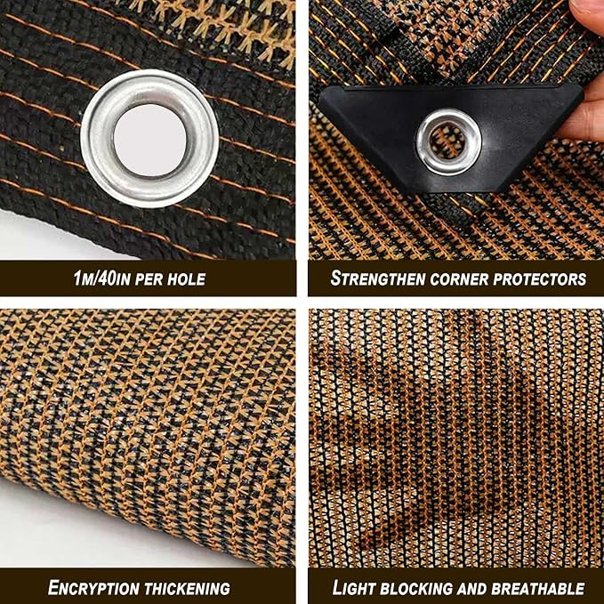 Shade Cloth for Garden, 80% Mesh Tarp - Image 8