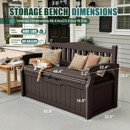 Devoko 80 Gallon Storage Bench - Image 2