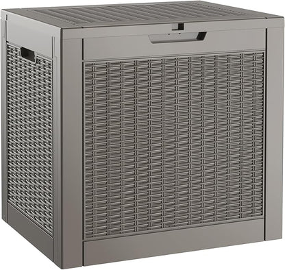 29 Gallon Outdoor Storage Box, Resin Deck Boxes Indoor and outdoor, Waterproof by KAMABOKO