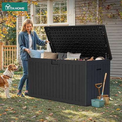YITAHOME 220 Gallon Double-Wall Deck Box - Image 2