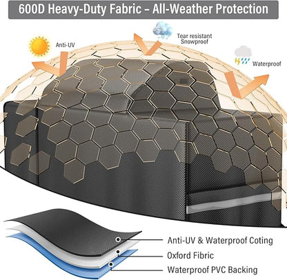 Grill Cover for Traeger Woodridge Pro & Elite, Compatible with BAC776 Full-Length All Weather Grill Cover – Waterproof Traeger Woodridge Pro Cover Accessories