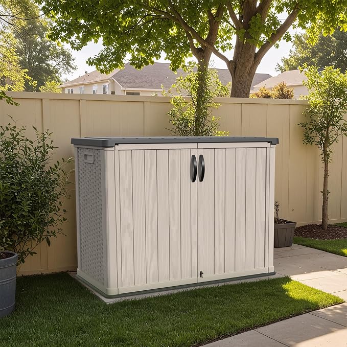 Patiowell 26 cu.ft Resin Outdoor Storage Cabinet, Waterproof, - Image 2