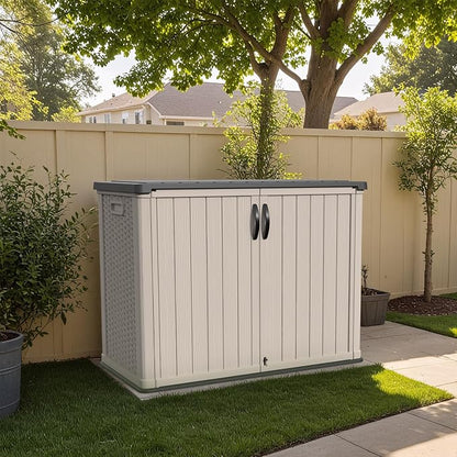 Patiowell 26 cu.ft Resin Outdoor Storage Cabinet, Waterproof, - Image 2